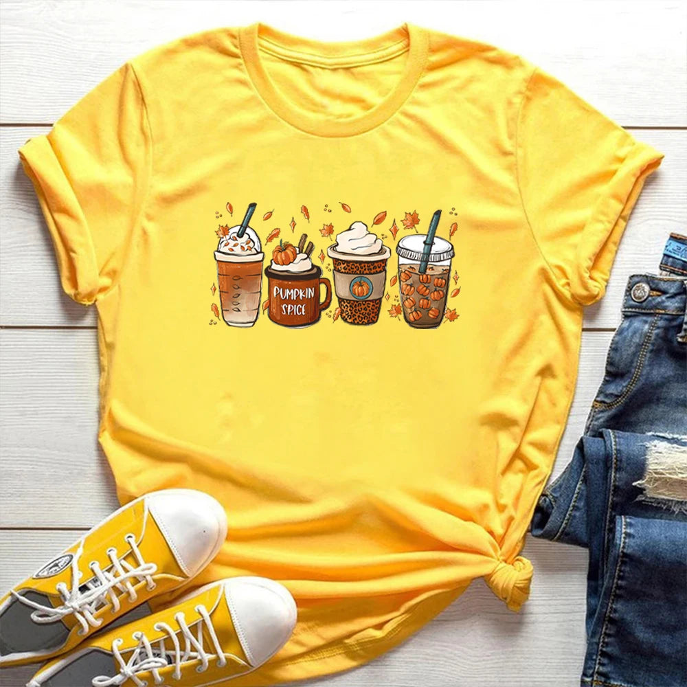 Uniwear  Fall Pumpkin Spice Tshirt