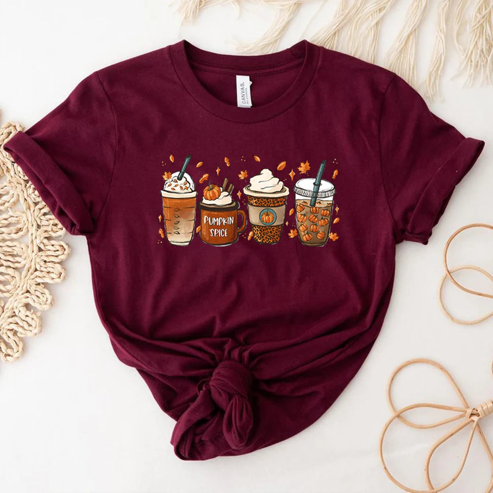 Uniwear  Fall Pumpkin Spice Tshirt
