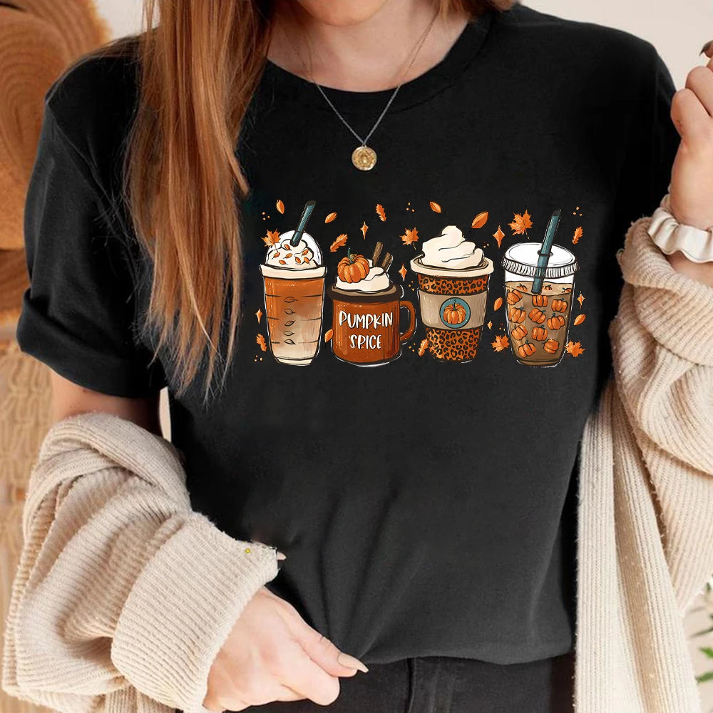 Uniwear  Fall Pumpkin Spice Tshirt