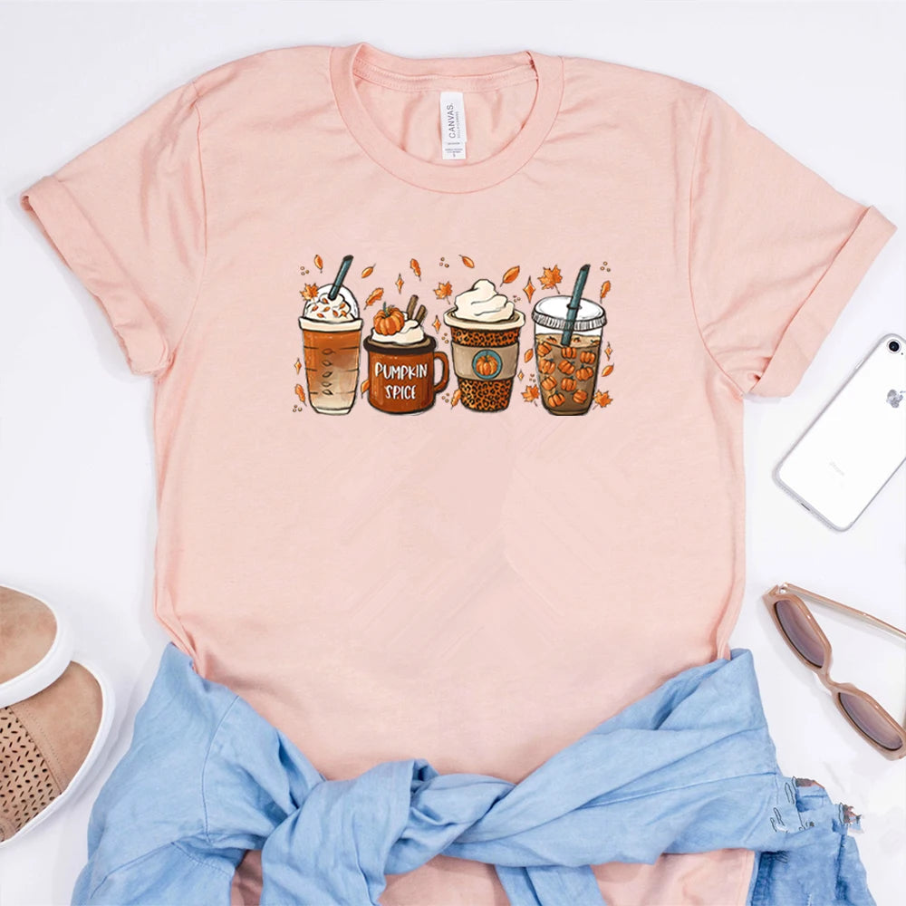 Uniwear  Fall Pumpkin Spice Tshirt