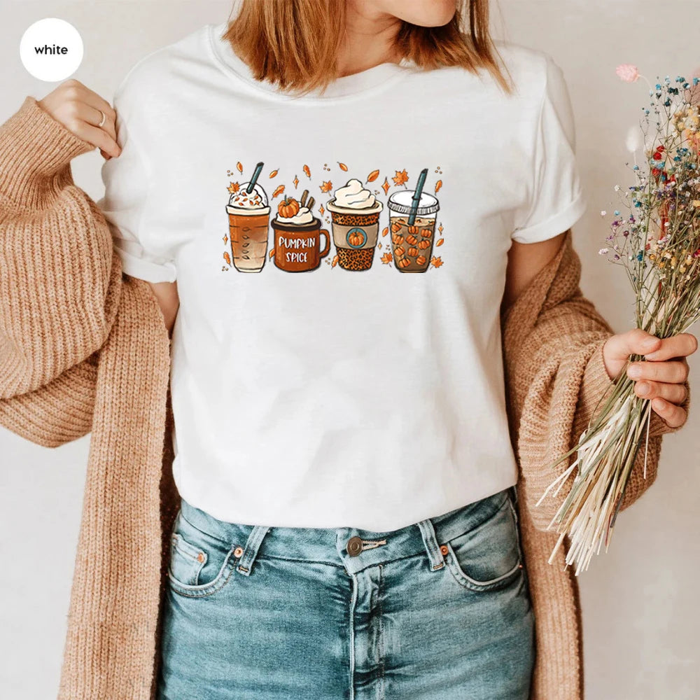 Uniwear  Fall Pumpkin Spice Tshirt
