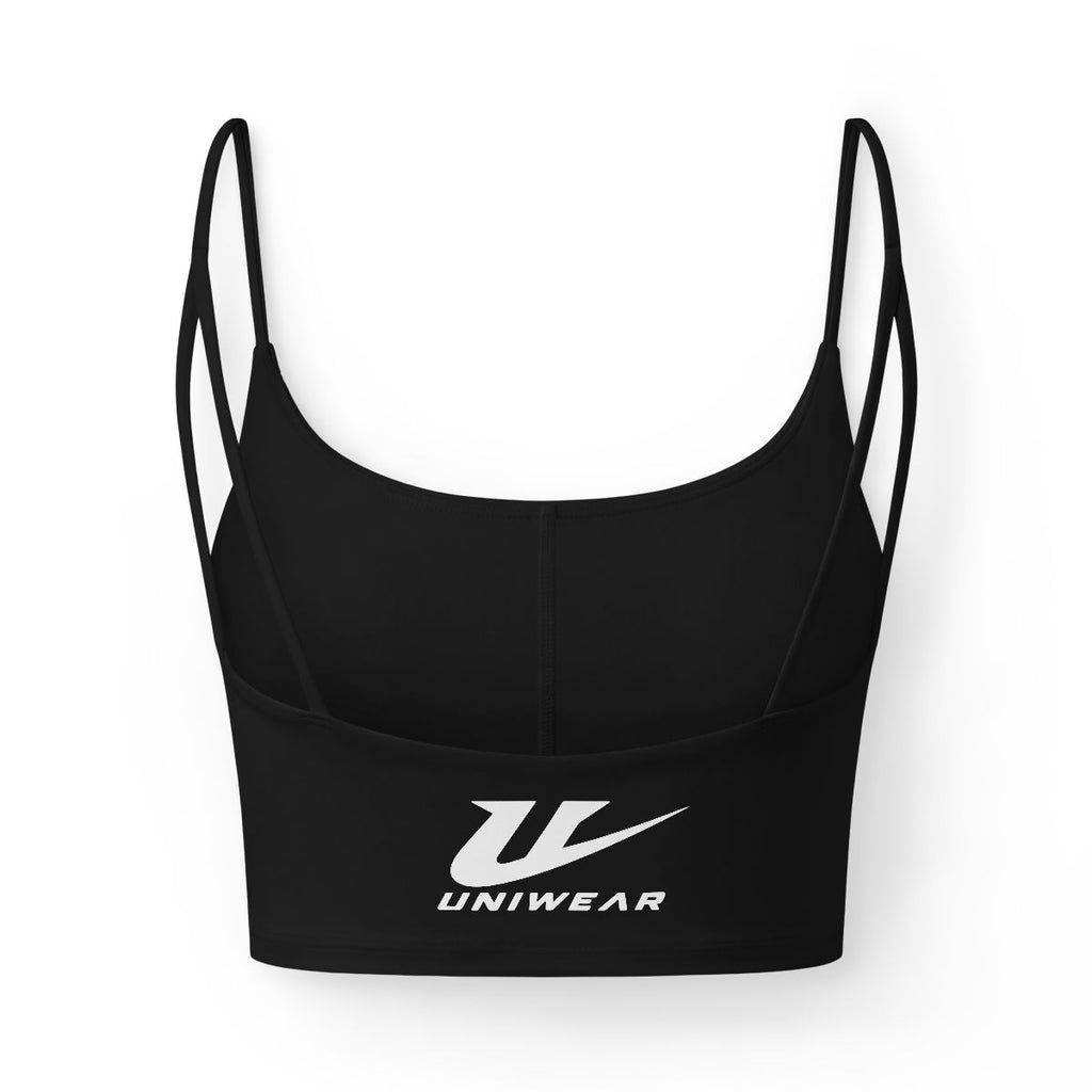 Luxe Women's Bralette — Lightweight Strappy Crop with Subtle Uniwear Logo